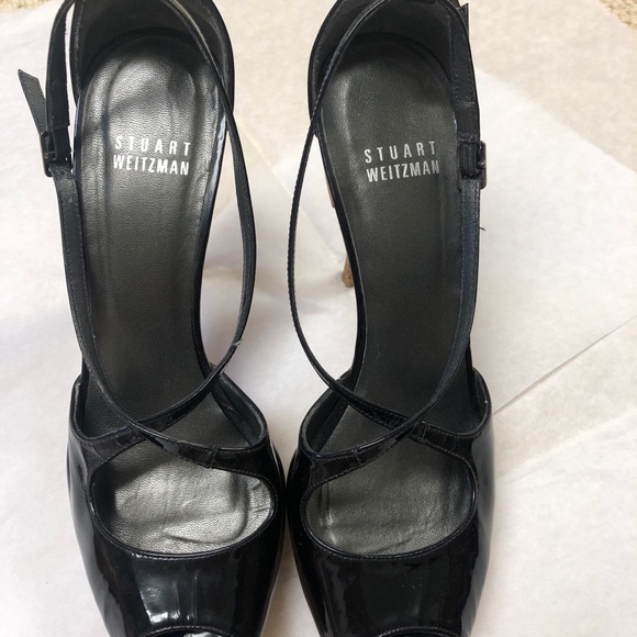 Stuart Weitzman Black Summer Sandals - Picture 5 of 6